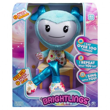 Brightlings Interactive Singing Talking 15 inch Stuffed Figure Teal